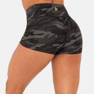 RYDERWEAR camo scrunch booty shorts